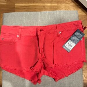 True Religion Joey Shorts With Frayed Hem